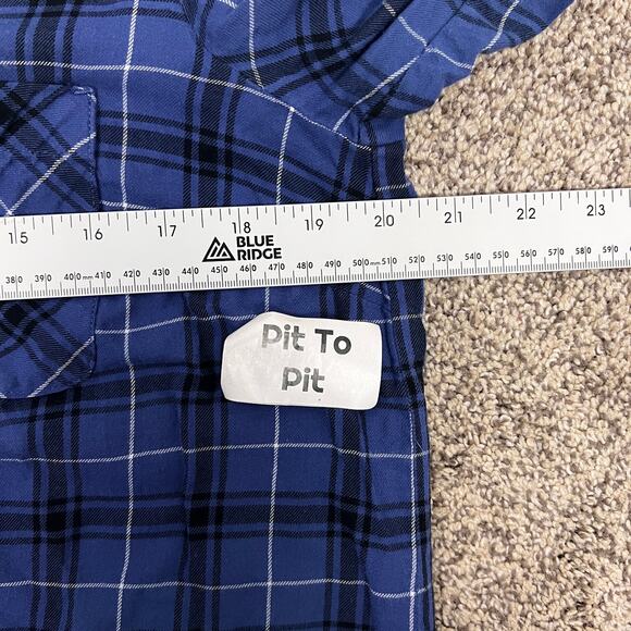 J Jill Womens S Preppy Academia Grunge Classic Cabin Core Plaid Button Up Tunic - Picture 10 of 12